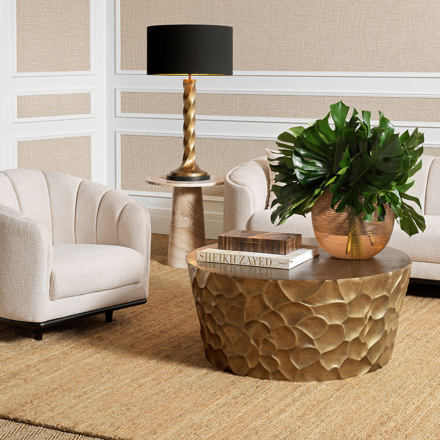 Eichholtz Fiorentino Coffee Table Vintage Brass Finish - Coffee Table Vintage Brass Finish Side Tables Sterling Home 2