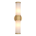 Eichholtz Claridges Double Wall Lamp Antique Brass And Alabaster - Wall Lamp Claridges Double Accessories Sterling Home 2