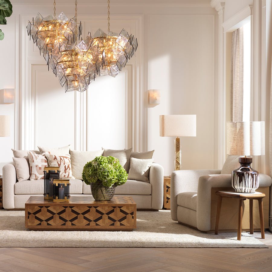 Eichholtz Saphirra Square II Scatter Cushion Natural / Orange - Saphirra Square II Scatter Cushion Natural / Orange Accessories Sterling Home 2