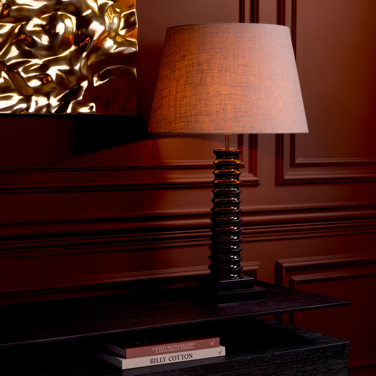 Eichholtz Callao Table Lamp Piano Black With Black Granite Base - Table Lamp Callao Accessories Sterling Home 2