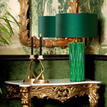 Eichholtz Amarello Table Lamp Crackled Green Ceramic Antique Brass Finish - Table Lamp Amarello Accessories Sterling Home 2