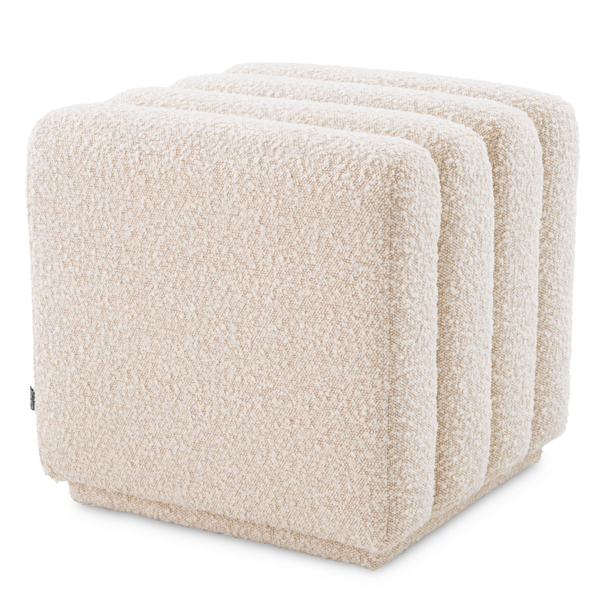 Eichholtz Bente Stool Boucle Cream - Stool Boucle Cream Footstools Sterling Home 2