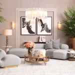 Eichholtz Pizzorni Chandelier Antique Brass Finish and Alabaster - Chandelier Pizzorni Accessories Sterling Home 2