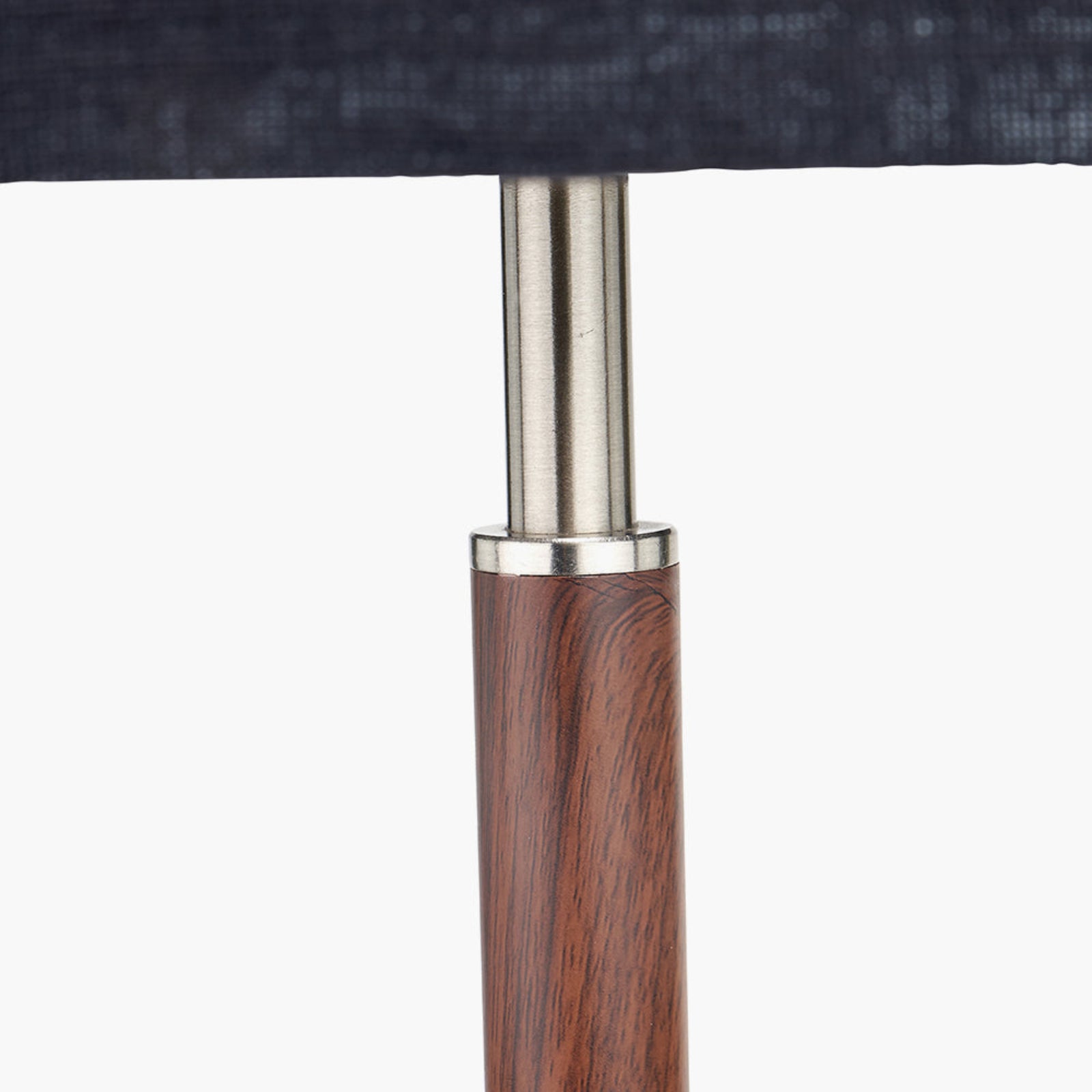 Gianni Brushed Silver and Wood Effect Table Lamp - Gianni Brushed Silver and Wood Effect Table Lamp Sterling Home 6