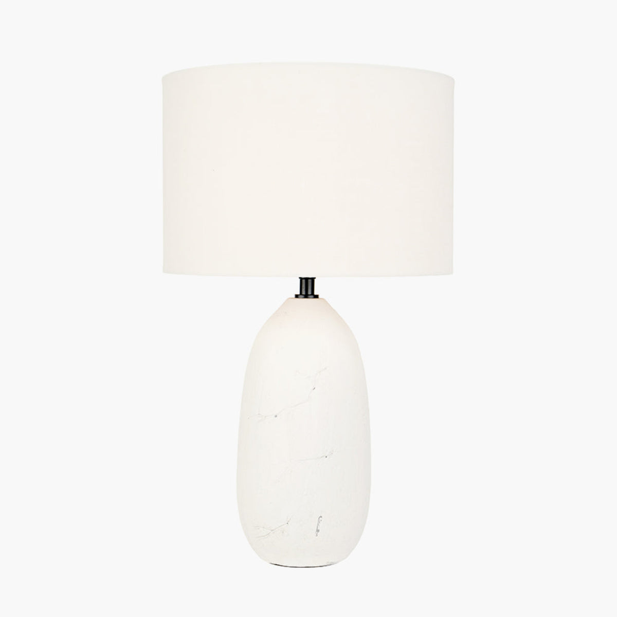 Erika White Vintage Textured Ceramic Table Lamp Sterling Home 2