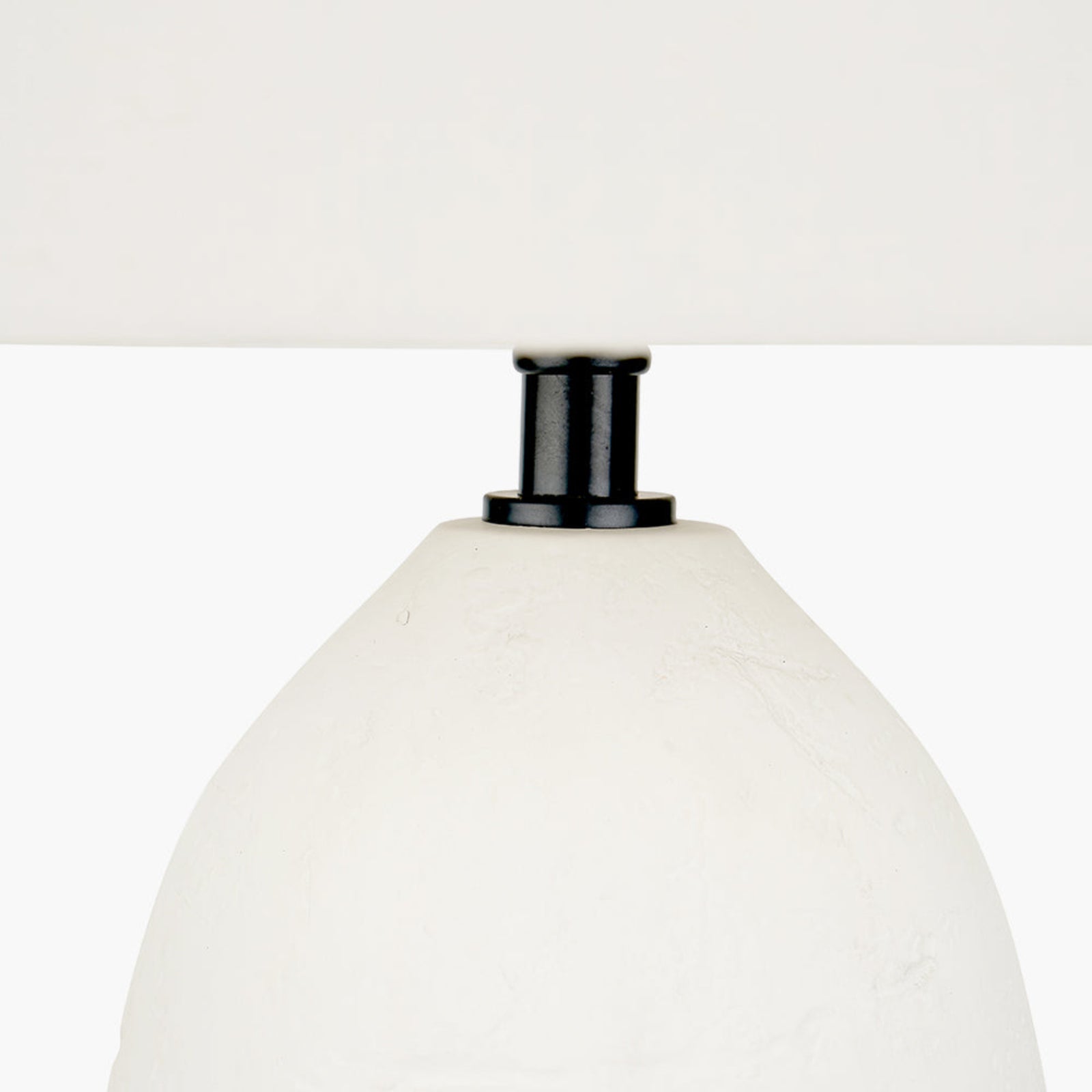Erika White Vintage Textured Ceramic Table Lamp Sterling Home 3