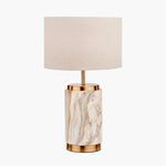 Carrara Natural Stone Ceramic Table Lamp Sterling Home 2