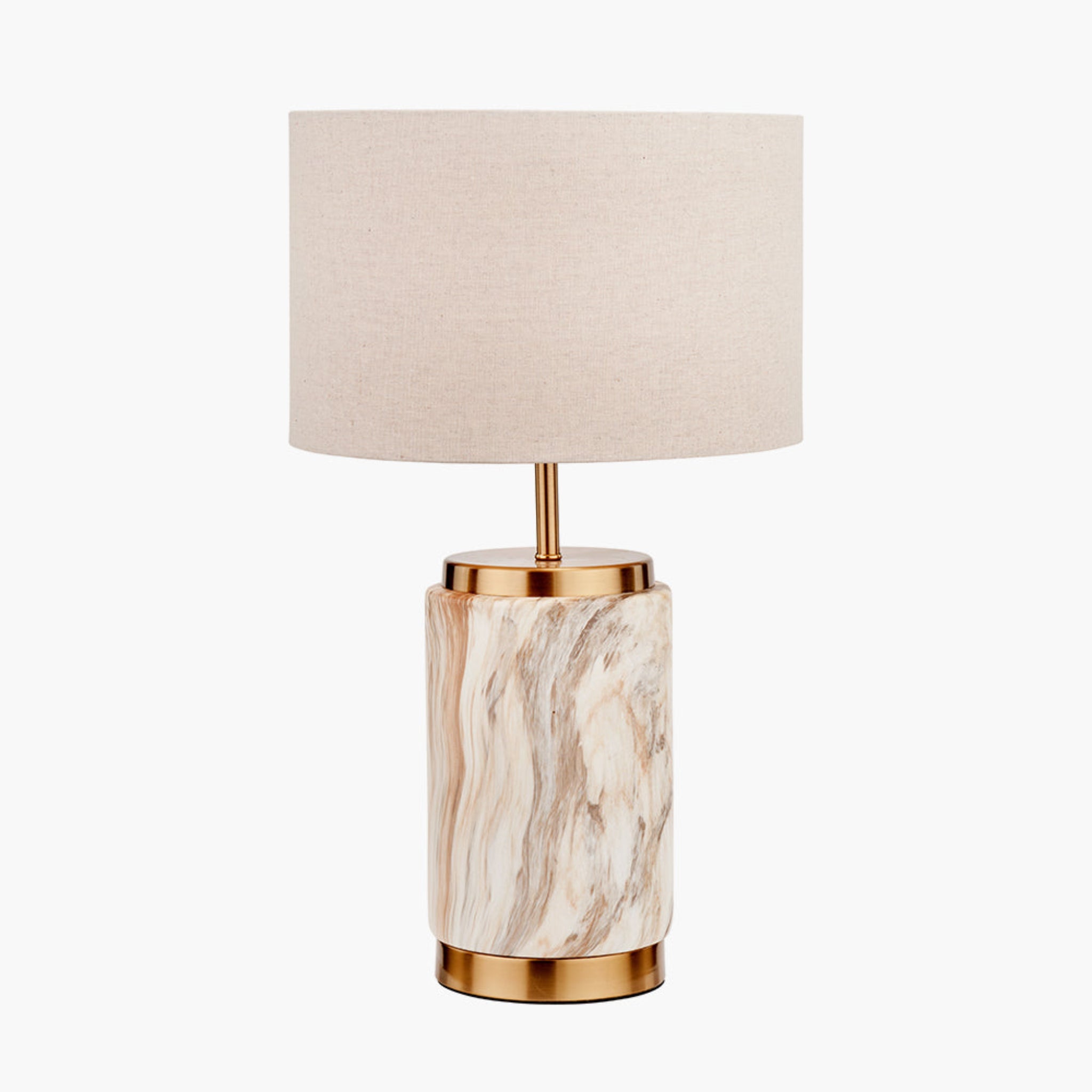 Carrara Natural Stone Ceramic Table Lamp Sterling Home 2