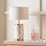 Carrara Natural Stone Ceramic Table Lamp Sterling Home 1