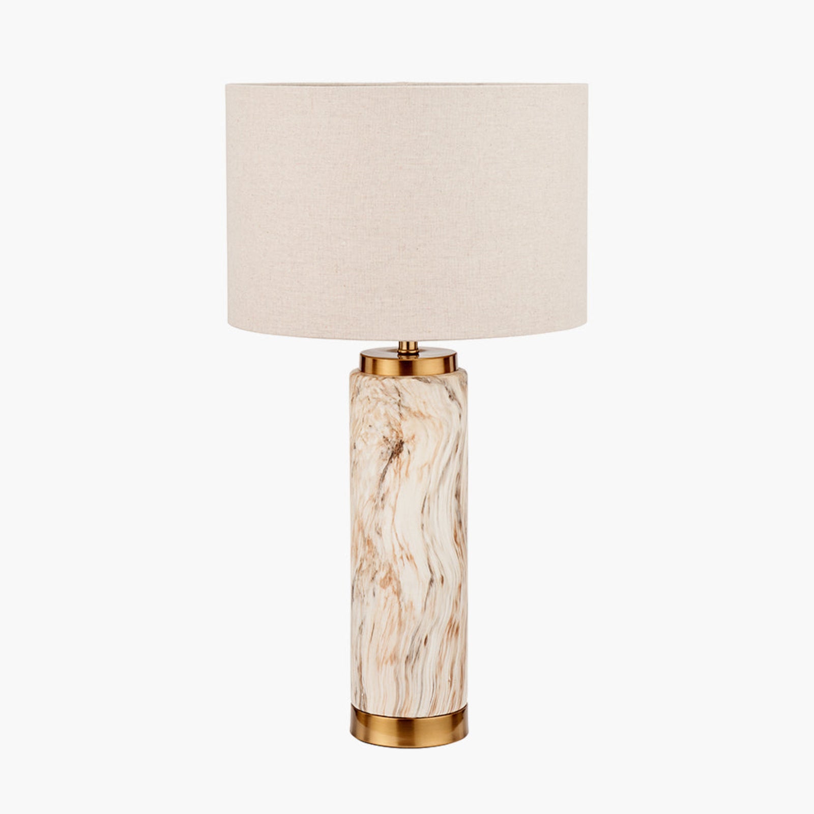 Carrara Natural Stone Ceramic Tall Table Lamp Sterling Home 2