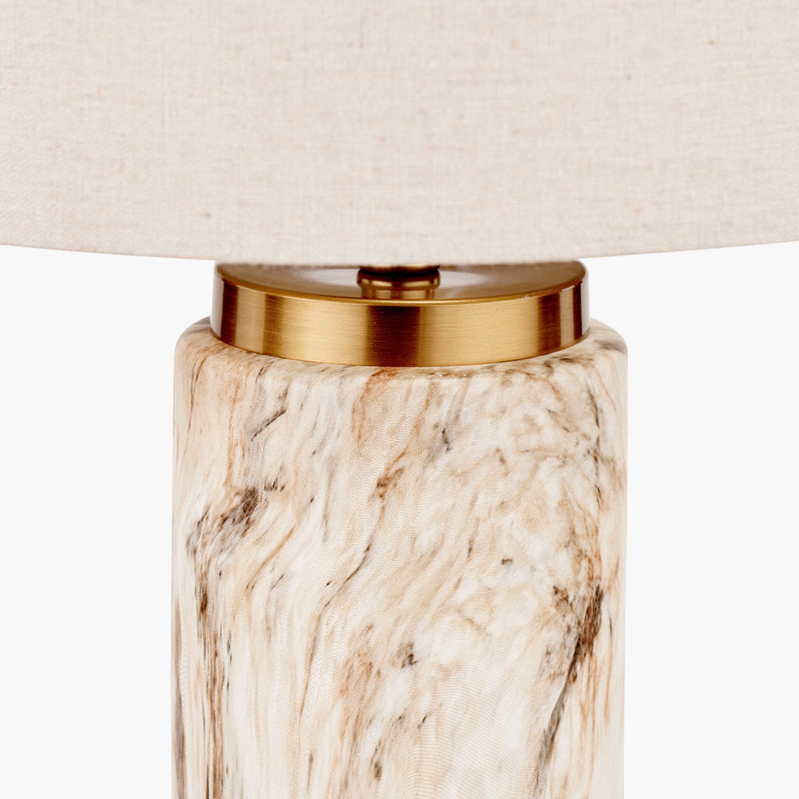 Carrara Natural Stone Ceramic Tall Table Lamp Sterling Home 4