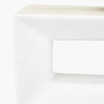 Block White Ceramic Rectangular Table Lamp Sterling Home 3