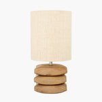 Amir Natural Mango Wood 3 Pebble Table Lamp - Amir Natural Mango Wood 3 Pebble Table Lamp Sterling Home 2