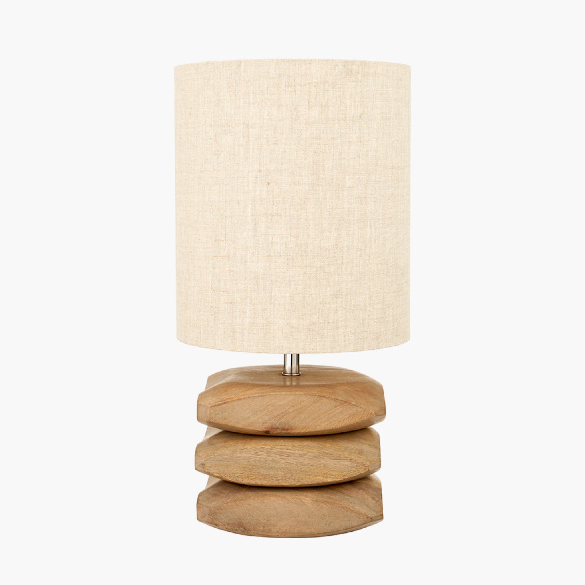 Amir Natural Mango Wood 3 Pebble Table Lamp - Amir Natural Mango Wood 3 Pebble Table Lamp Sterling Home 2