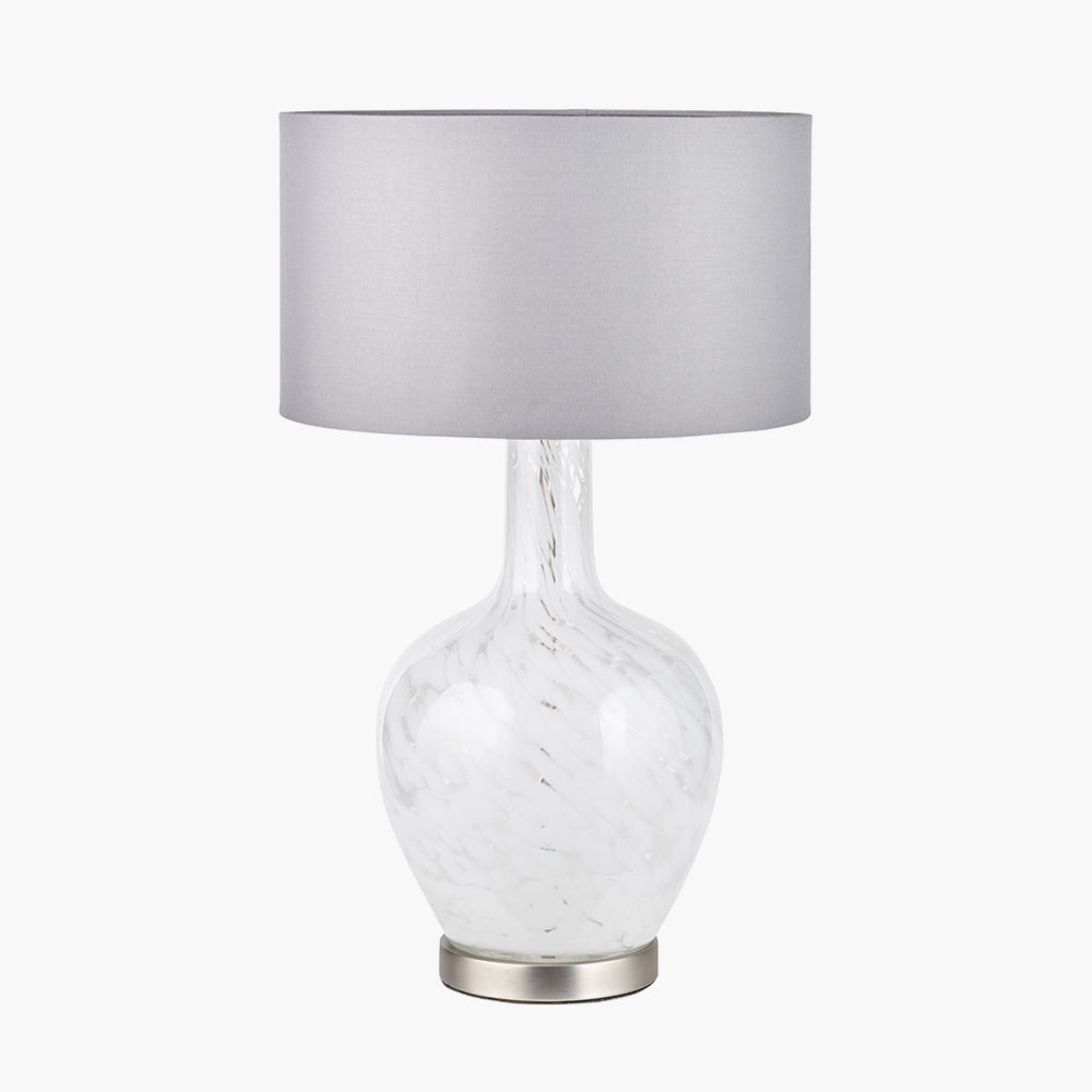 Aurora Speckled White Glass Table Lamp - Aurora Speckled White Glass Table Lamp Sterling Home 2