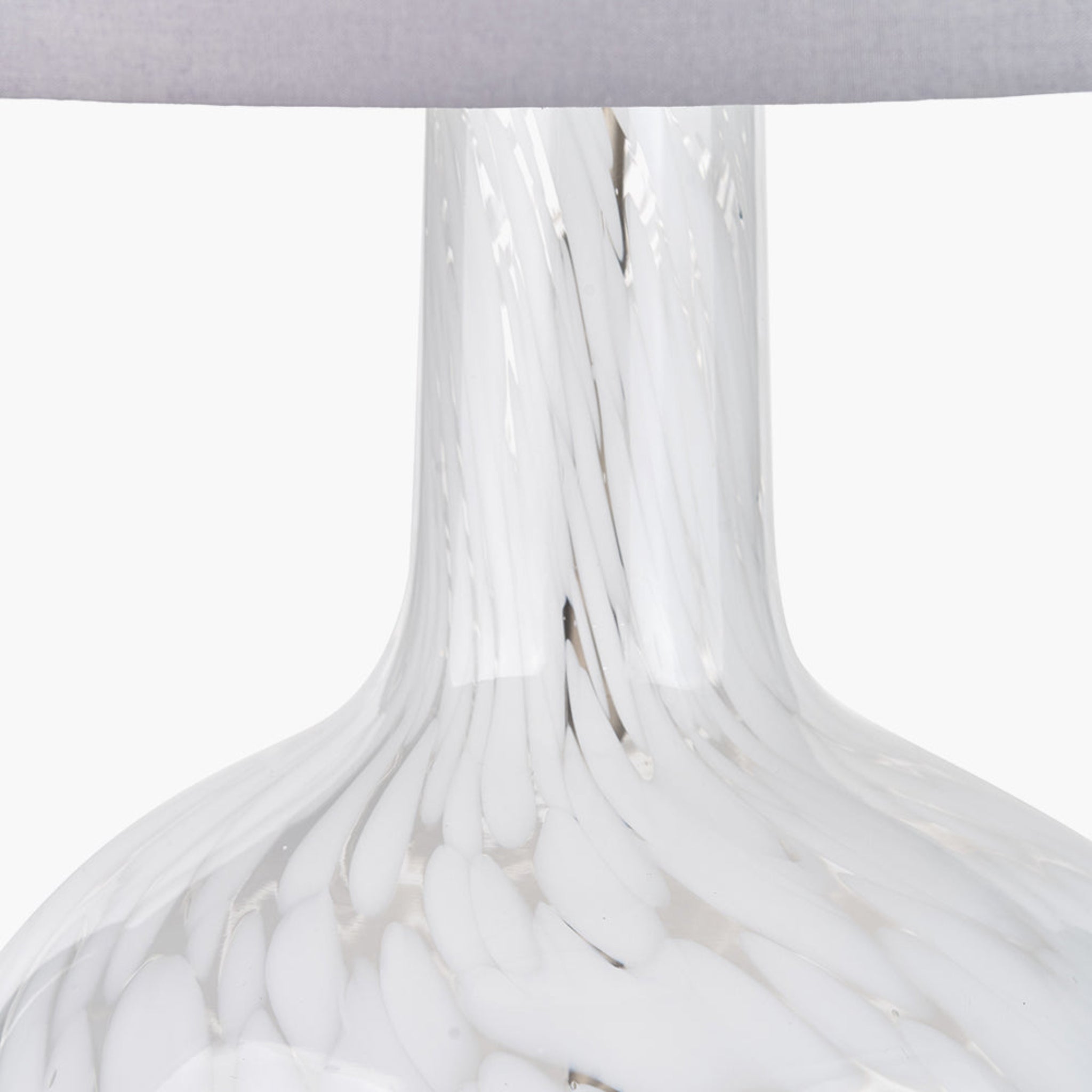 Aurora Speckled White Glass Table Lamp - Aurora Speckled White Glass Table Lamp Sterling Home 3