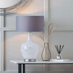 Aurora Speckled White Glass Table Lamp - Aurora Speckled White Glass Table Lamp Sterling Home 1