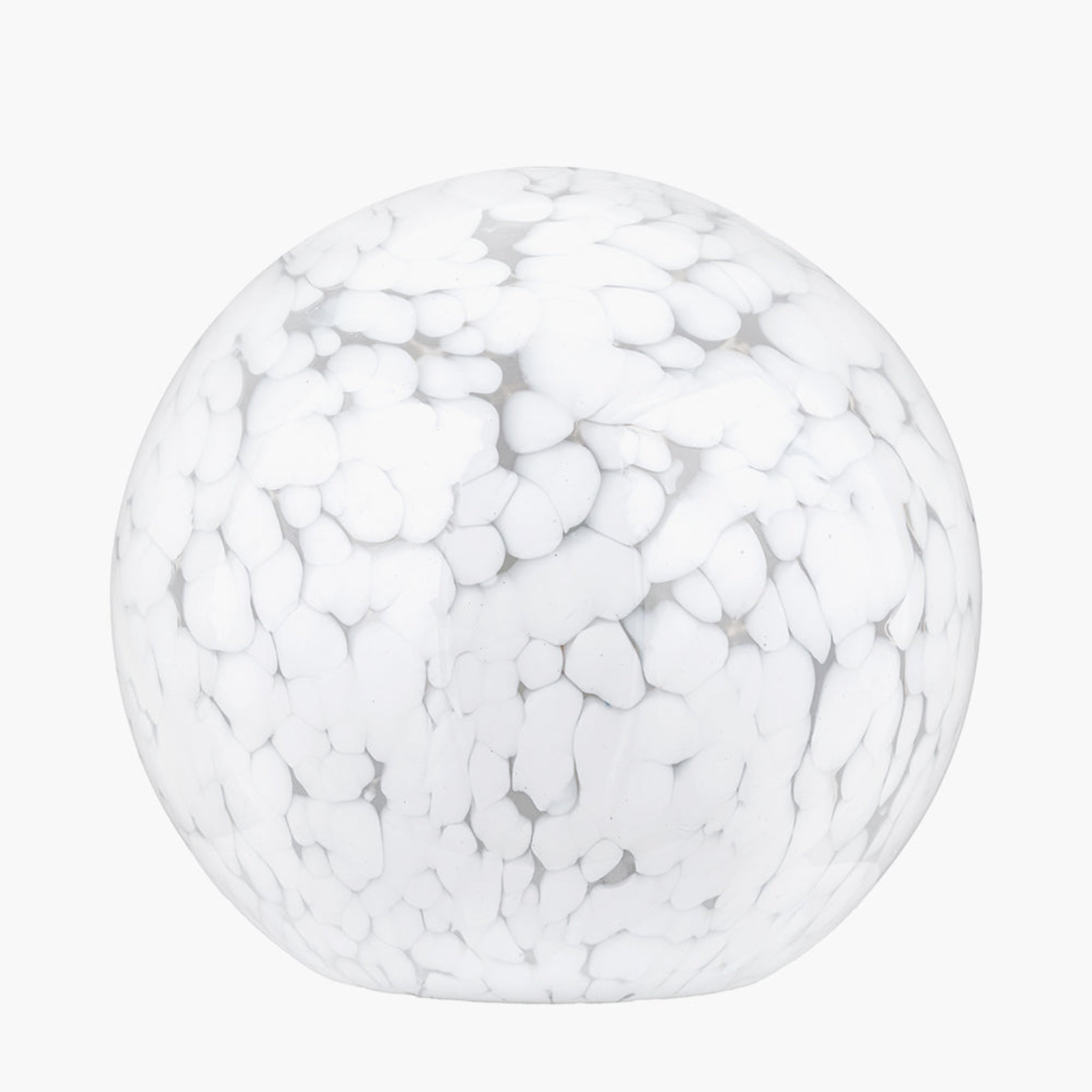 Aurora Speckled White Glass Spherical Table Lamp - Aurora Speckled White Glass Spherical Table Lamp Sterling Home 2