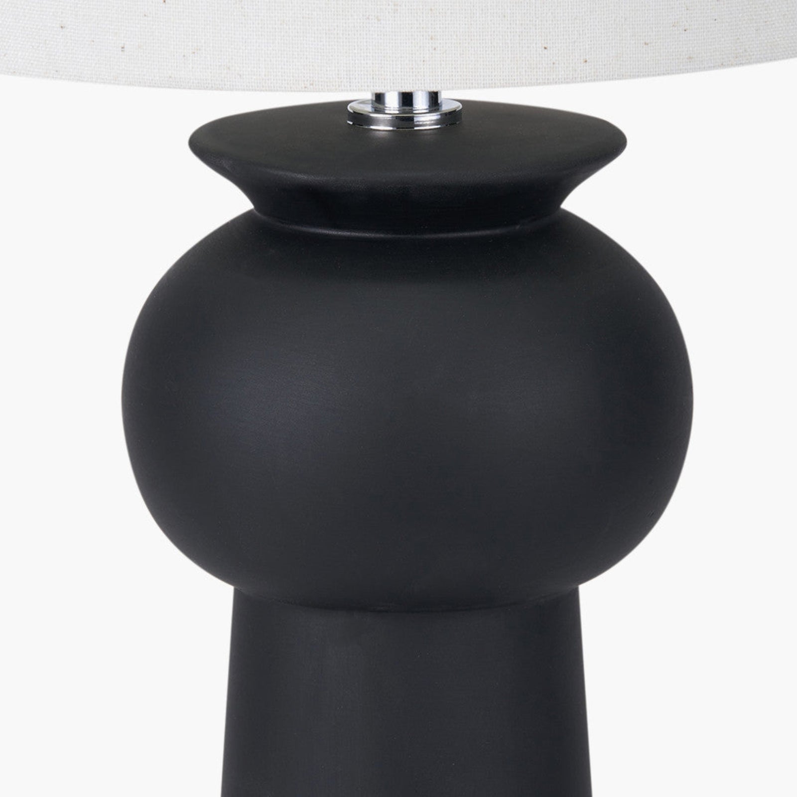 Sloane Black Contemporary Ceramic Table Lamp - Sloane Black Contemporary Ceramic Table Lamp Sterling Home 2