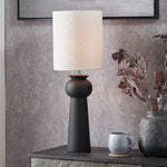 Sloane Black Contemporary Ceramic Table Lamp - Sloane Black Contemporary Ceramic Table Lamp Sterling Home 1