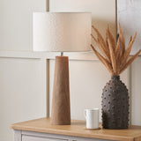 Esha Table Lamp Rouen With White Boucle Shade