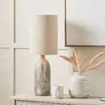 Palmino Brown Tall Organic Glass Bottle Table Lamp - Palmino Brown Tall Organic Glass Bottle Table Lamp Sterling Home 1