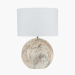 Viejo Large Stone Effect Ceramic Table Lamp - Viejo Natural Large Stone Ceramic Table Lamp