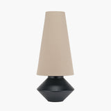 Nila Black Hammered Metal Diamond Table Lamp