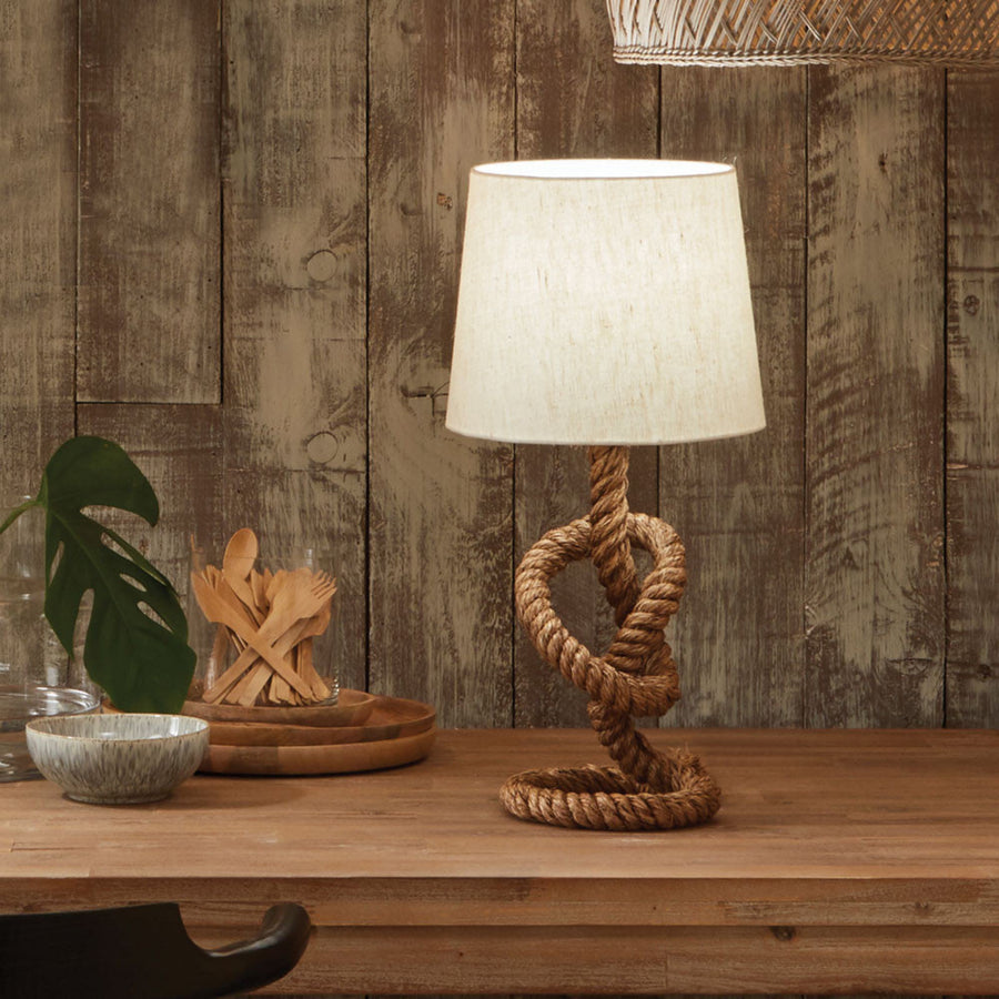 Martindale Rope Knot and Jute Table Lamp - Martindale Rope Knot and Jute Table Lamp Sterling Home 1