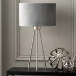 Houston Silver Metal Tripod Table Lamp - Houston Brushed Silver Metal Tripod Table Lamp Sterling Home 1