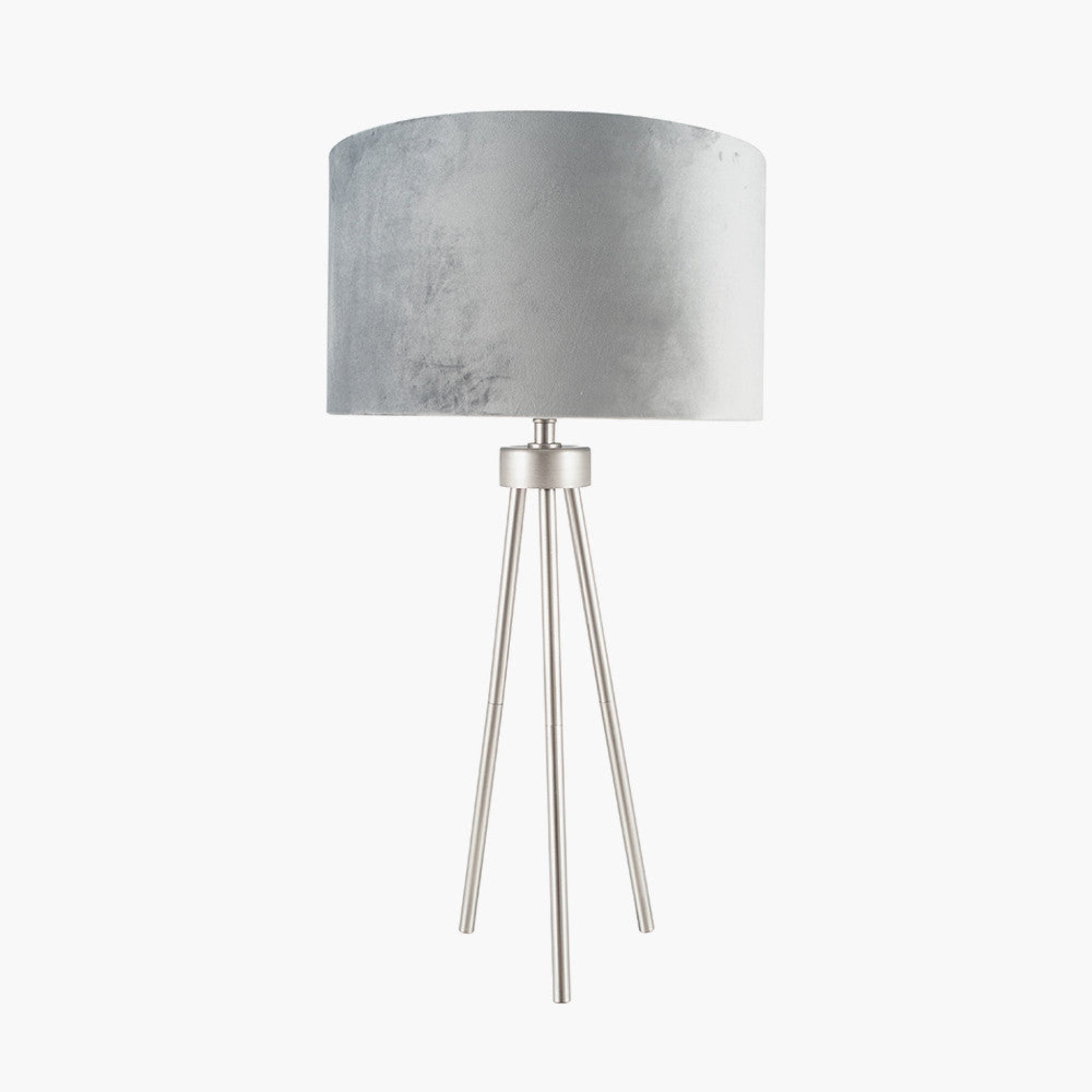 Houston Silver Metal Tripod Table Lamp - Houston Brushed Silver Metal Tripod Table Lamp Sterling Home 2