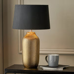 Nova Gold Textured Ceramic Table Lamp Sterling Home 1