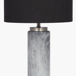 Carrara Grey Marble Effect Ceramic Tall Table Lamp Sterling Home 2