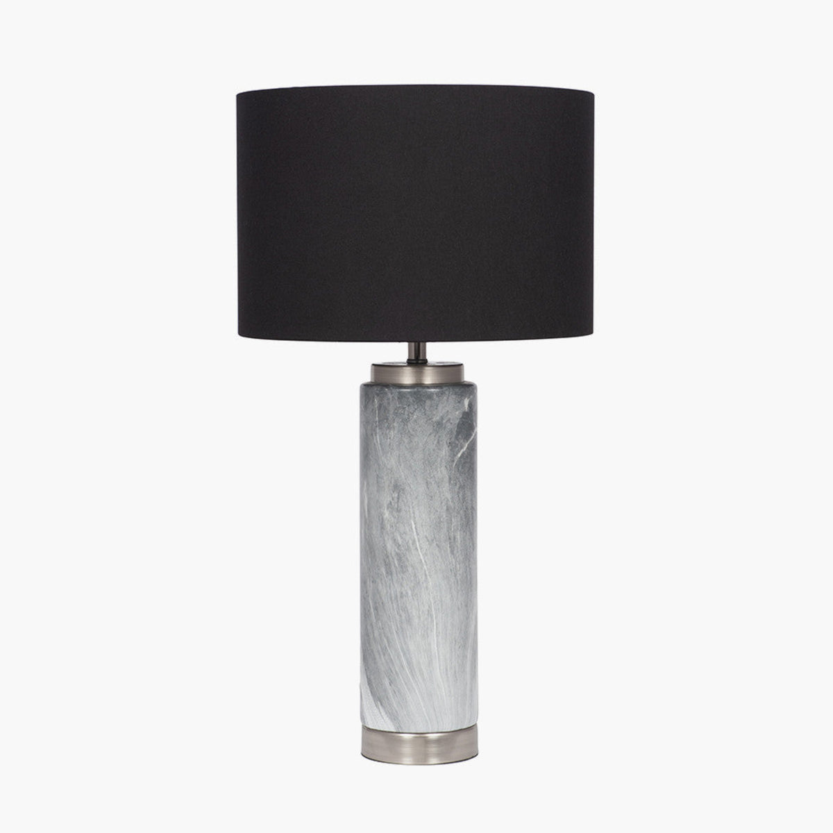 Carrara Grey Marble Effect Ceramic Tall Table Lamp Table Lamps Sterling Home 3