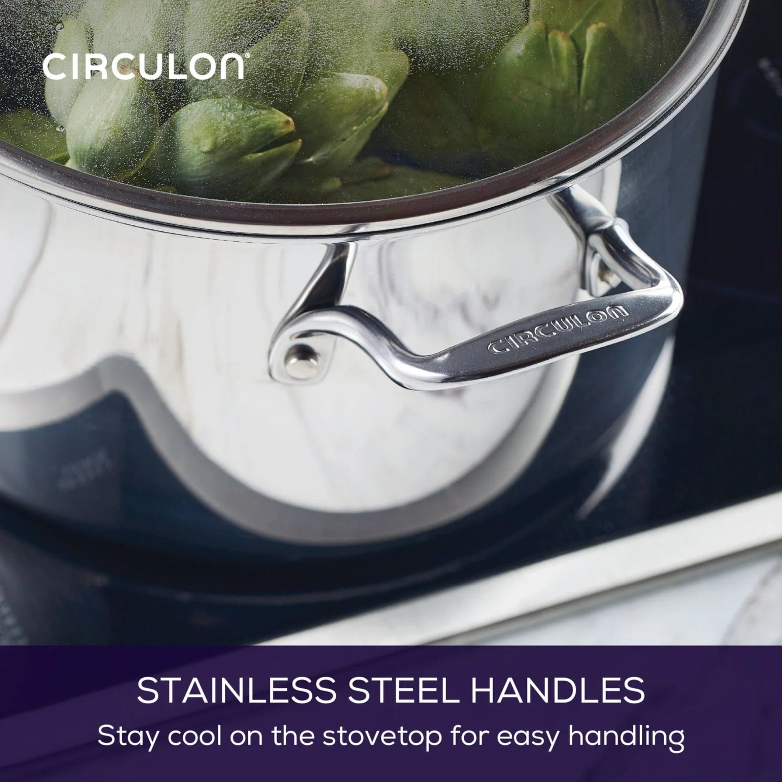 Circulon Clad Series Stockpot 7.6L - Circulon Clad Series Stockpot, 26CM/7.6L Sterling Home 3
