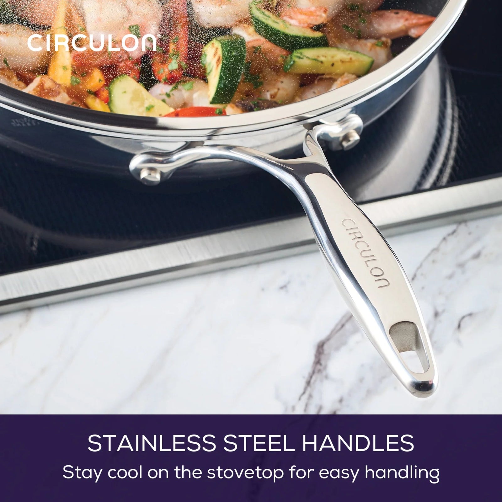 Circulon Clad Series Covered Skillet 32CM Sterling Home 3