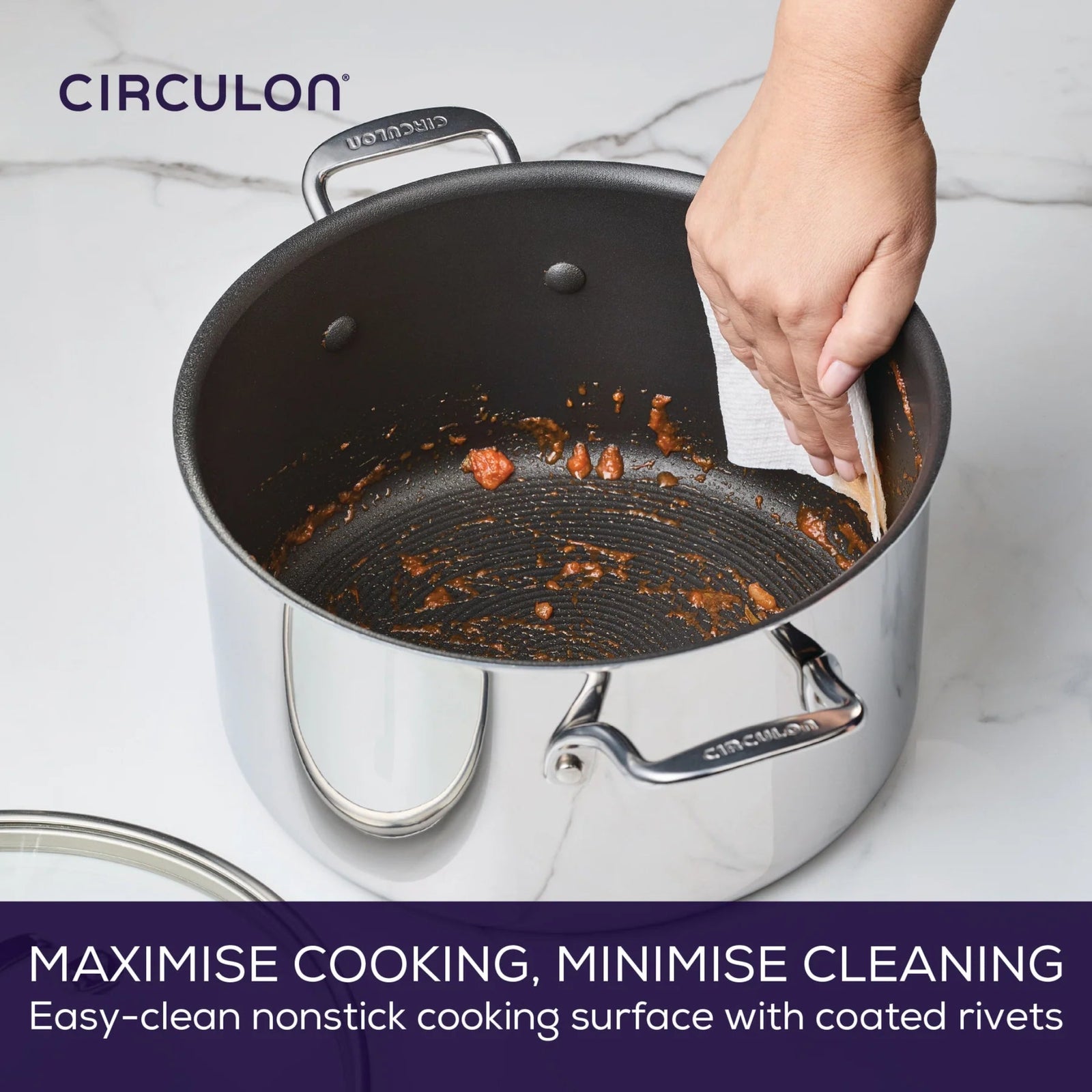 Circulon Clad Series Stockpot 7.6L - Circulon Clad Series Stockpot, 26CM/7.6L Sterling Home 2