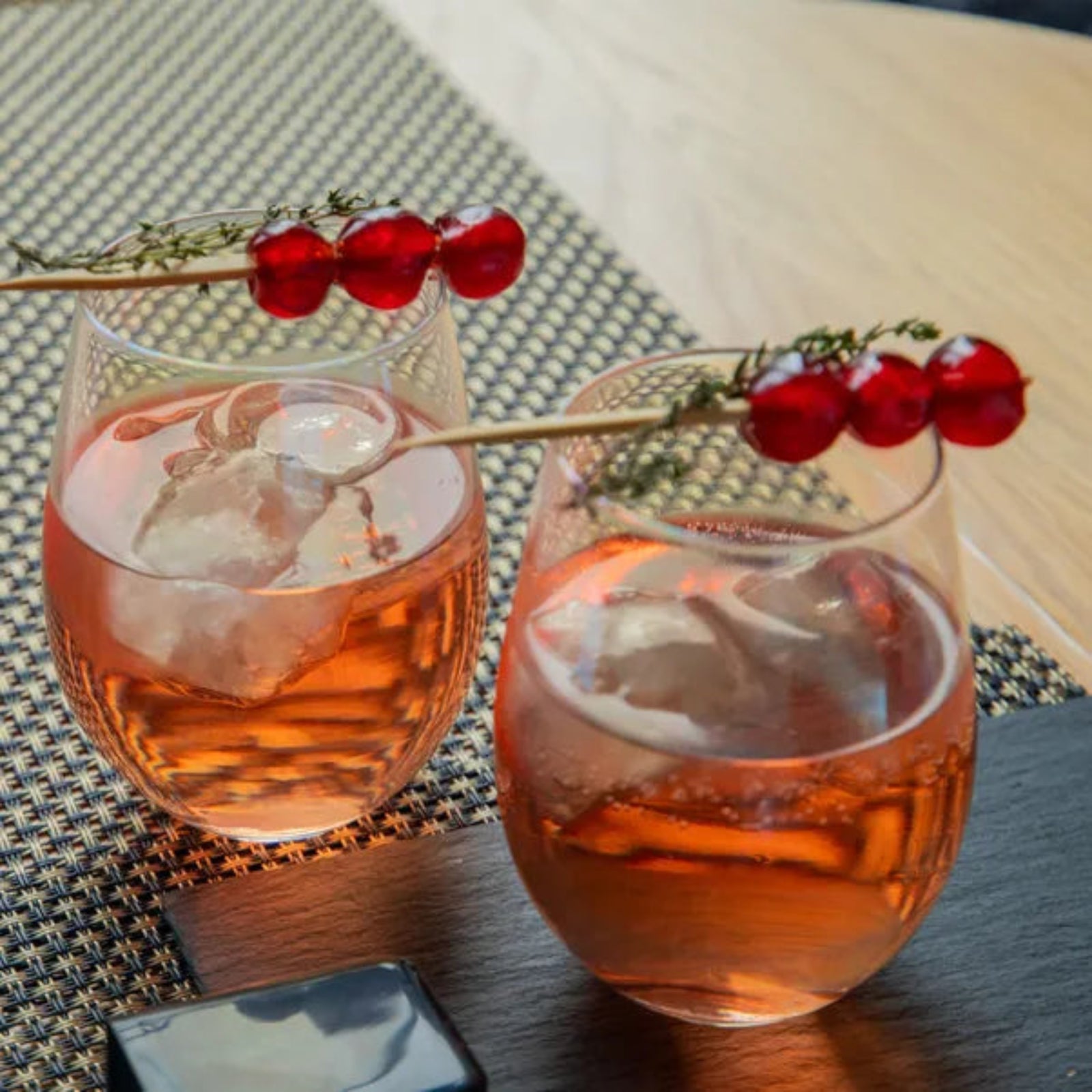 Bar Craft Set Of 2 Glass Tumblers