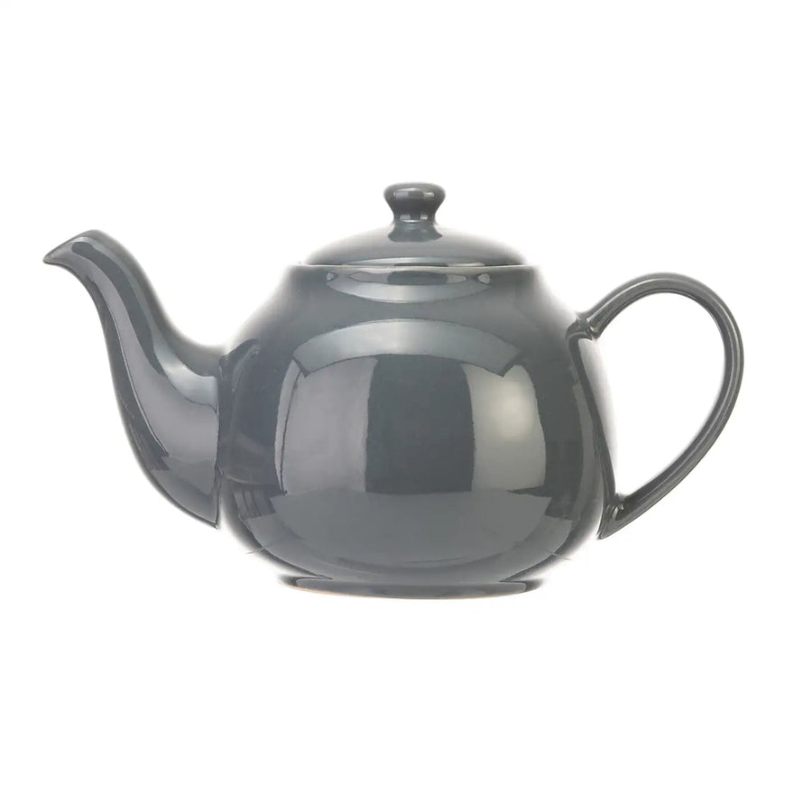 Siip Solid Glaze 6 Cup Teapot Grey Sterling Home 2