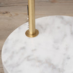 Feliciani Brushed Brass Marble Floor Lamp - Feliciani Brushed Brass Marble Floor Lamp