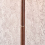Gianni Brushed Silver and Wood Effect Floor Lamp - Gianni Brushed Silver and Wood Effect Floor Lamp