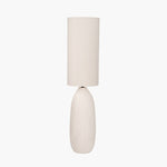 Erika White Vintage Textured Ceramic Floor Lamp Sterling Home 2