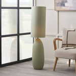 Erika Sage Vintage Textured Ceramic Floor Lamp - Erika Sage Vintage Textured Ceramic Floor Lamp