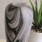 Grey Swirl Case Large - DISC Grey Swirl Vase 41CM Sterling Home 1