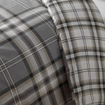 Kelso Check Charcoal Duvet Set Sterling Home 4