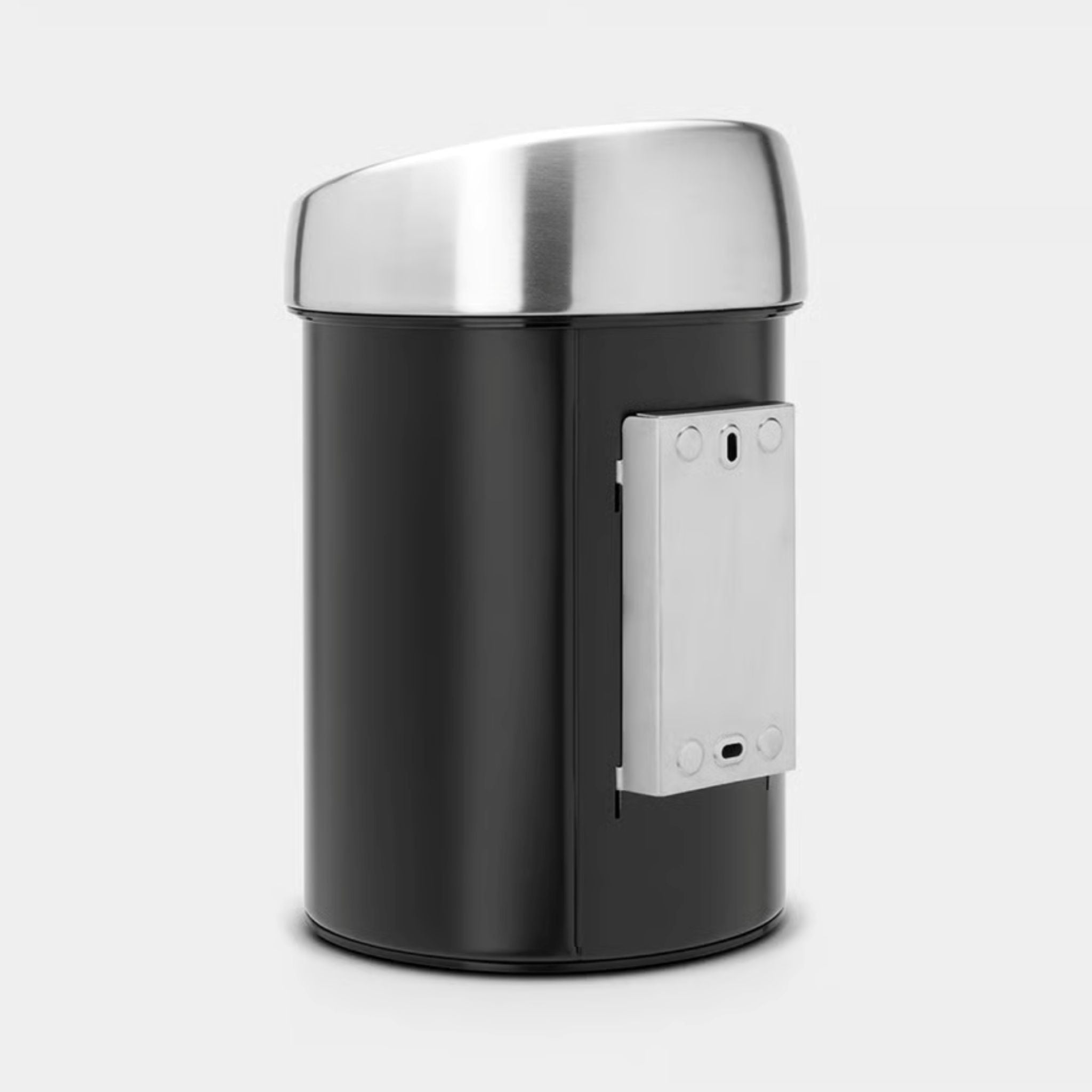 Brabantia Touch Bin Matt Black With Steel Lid 3L - Touch Bin 3L Matt Black/Matt Steel Lid Sterling Home 3