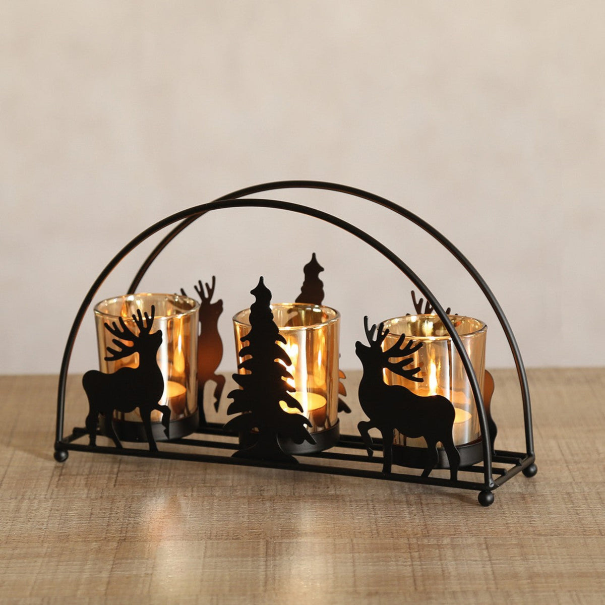 Xmas Arch Tealight Holder - Xmas Arch Tealight Holder Sterling Home 1
