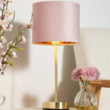 Velvet Table Lamp Pink