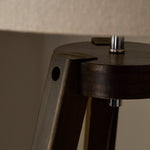 Keeley Wooden Tripod Floor Lamp - Keeley Wooden Tripod Floor Lamp Walnut/Natural Sterling Home 2