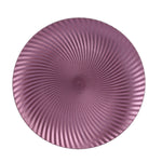 Metalic Spin Charger Plate Champange Purple - Deco Plate Round Metalic Spin Pattern Purple 33CM Sterling Home 1